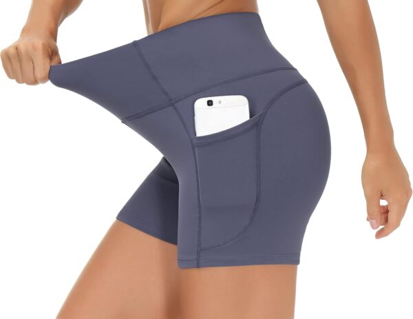 THE GYM PEOPLE High Waist Yoga Shorts for Women's - Image 4
