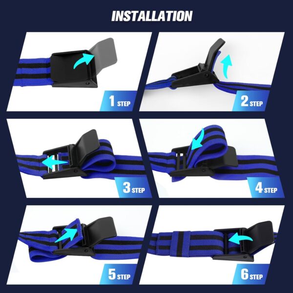 Booty Bands, Blood Flow Restriction Bands for Women/Men, Adjustable BFR Training Bands for Glutes & Hip Building, Occlusion Resistance Bands - Image 4