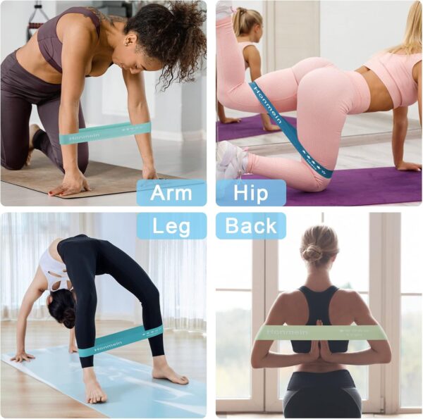 Resistance Bands for Working Out, Exercise Bands with 5 Resistance Levels Fit for Home Fitness, Strength Training, Natural Latex Resistance Band Include Instruction Guide and Carry Bag.… - Image 4