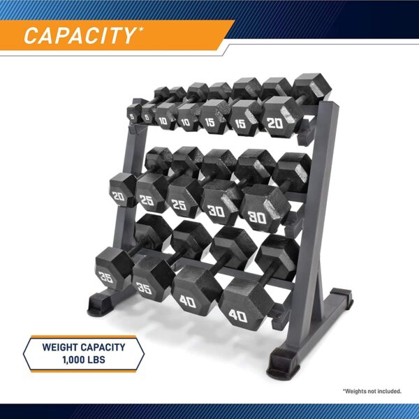 Marcy Weight Storage Organizer Racks for Dumbbells, Kettlebells, Weight Plates - Image 2
