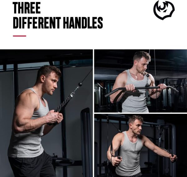 FitBeast Pulley System Gym, Cable Weight Pulley System for Gym LAT Pulldown, Biceps Curl Workout, Ideal Home Gym Equipment for Forearm, Shoulder, Strength Training - Image 4