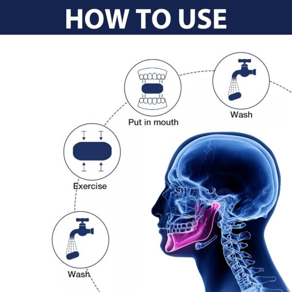 Jawline Exerciser for Men & Women, jaw Strengthener, Jawline Shaper Facial Fitness Muscle Trainer, Powerful Jawline Sculptor Exerciser - Image 4