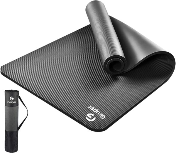 Thick Yoga Mat Non Slip, Large Size 72" L x 32" W x 0.6" TH, Premium Exercise & Fitness Mat with Carrying Strap and Bag,Workout Mats for Home