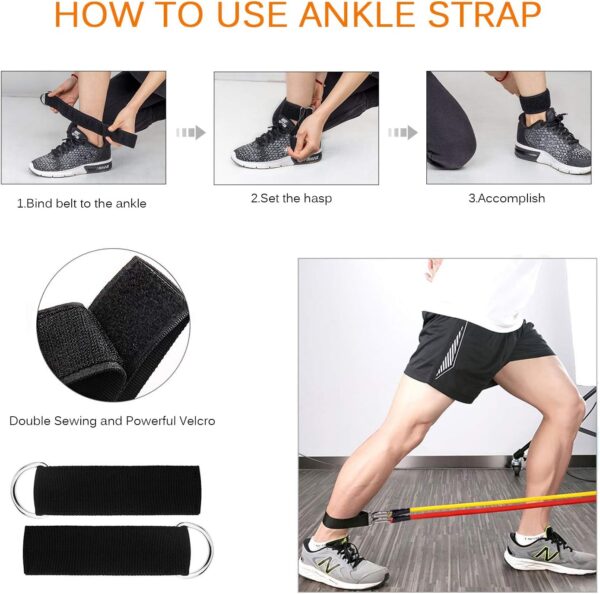 Exercise Bands Resistance Bands Set Strength Training Fitness Bands Workout Bands Resistance Elastic Bands for Exercise - Image 3
