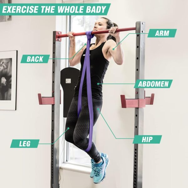 Alllvocles Resistance Band, Pull Up Bands, Pull Up Assistance Bands, Workout Bands, Exercise Bands, Resistance Bands Set for Legs, Working Out, Muscle Training, Physical Therapy, Shape Body, Men Women - Image 3