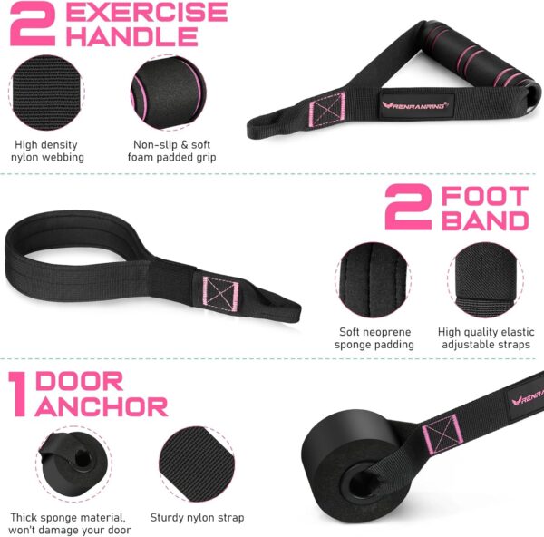 Pilates Bar Kit with Resistance Bands, Multifunctional Pilates Bar for Women & Men with Heavy-Duty Metal Adjustment Buckle, Pilates Home Equipment for Full BodyWorkouts - Image 3