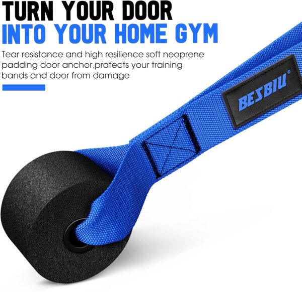 Heavy Exercise Bands Resistance Bands for Working Out, 300lbs/360lbs Fitness Workout Bands with Handles, Door Anchor, Leg Ankle Straps, Home Gym Workout Equipment for Men Strength Training Stretching - Image 4