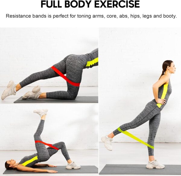 Resistance Bands Set 17pcs, Resistance Band, Exercise Bands Fitness Workout with Wide Handles, Door Anchor, Steel Clasp, Carry Bag, Ankle Straps for Home Gym Outdoor Travel - Image 6