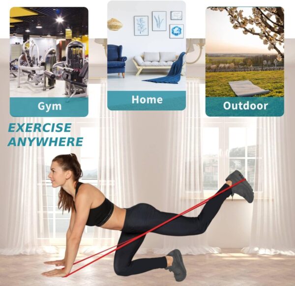 Alllvocles Resistance Band, Pull Up Bands, Pull Up Assistance Bands, Workout Bands, Exercise Bands, Resistance Bands Set for Legs, Working Out, Muscle Training, Physical Therapy, Shape Body, Men Women - Image 5