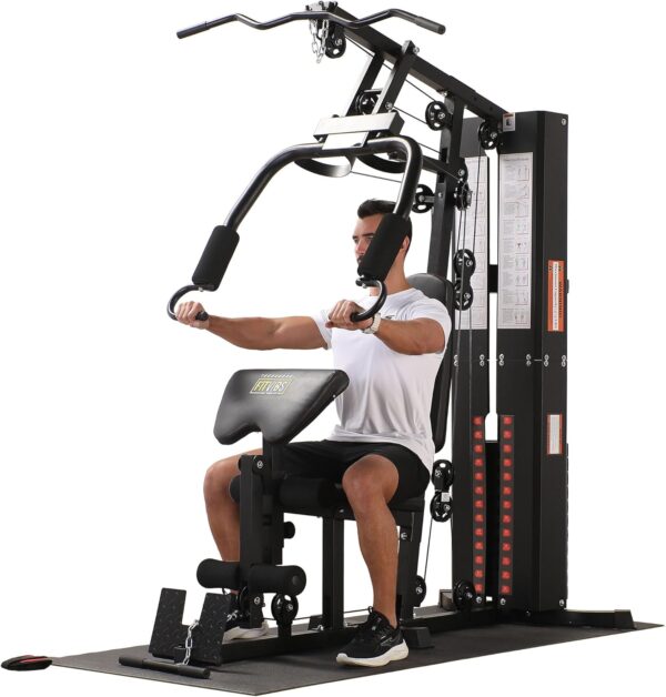 BalanceFrom Multifunctional Home Gym Workout Station with 160LBS Weight, Comes with Floor Mat Stack, Comes with Floor Mat - Image 4