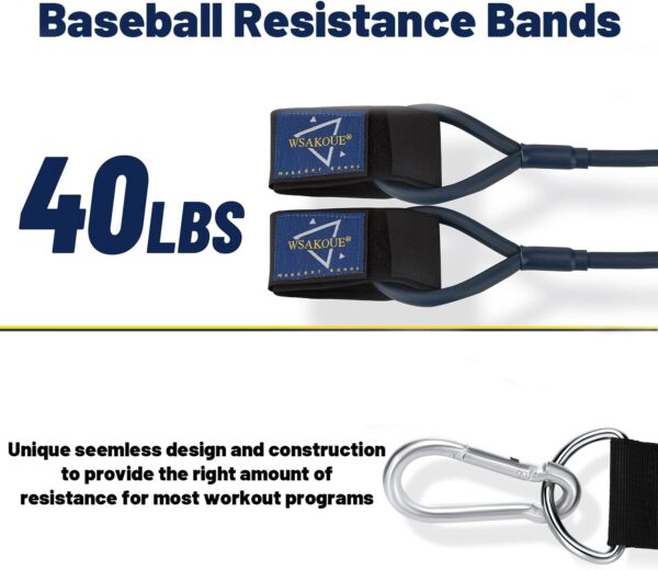 Baseball Band, Resistance Band for Baseball Player and Softball Pitchers, Baseball Pitching Trainer and Arm Trainer for Throwing Training, Baseball Training Equipment - Image 2