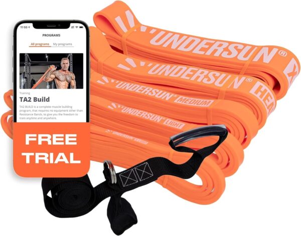 Undersun Resistance Bands for Working Out | Heavy Resistance Bands for Strength Training & Pull Up Assistance | Indoor/Outdoor, Gym, Home Exercise Bands Resistance