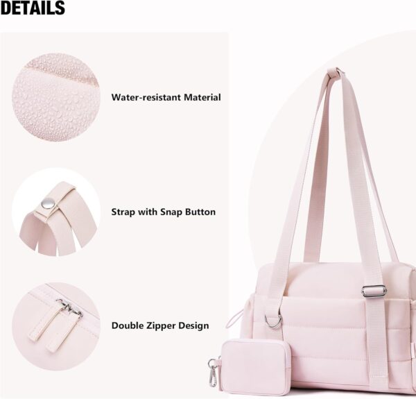 Small Gym Bag for Women 2 Set Mini Gym Duffle Bag with Wet Compartment and Coin Wallet, Gym Tote Bag for Workout/Sport/Travel - Image 8