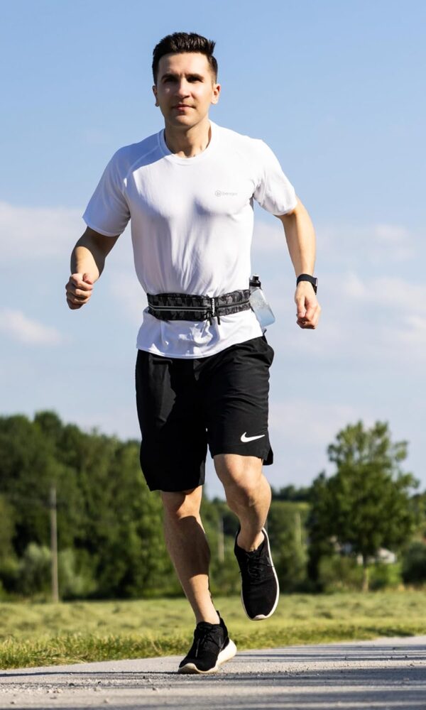 Fitgriff® Running Belt for Men & Women - Secure Jogging Pouch for Phone, Keys & Essentials - For All Cell Phones - Image 3