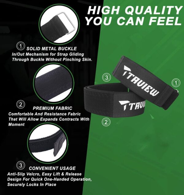 Occlusion Bands for Women Glutes & Hip Building, Blood Flow Restriction Bands BFR Bundle Booty Bands, Best Fabric Resistance Bands for Exercising Your Butt, Squat, Thigh, Fitness - Image 2