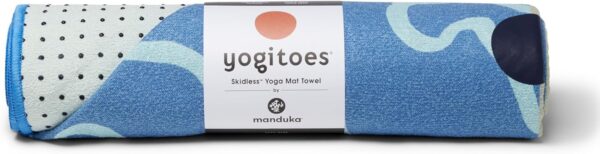 Yogitoes Yoga Mat Towel - Lightweight, Quick Drying Microfiber, Non Slip Skidless Technology, 71 Inch (180cm), Ocean