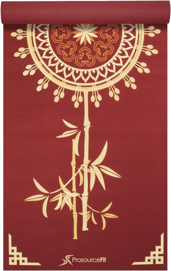 ProsourceFit Yoga Mats 3/16” (5mm) Thick for Comfort & Stability with Exclusive Printed Designs