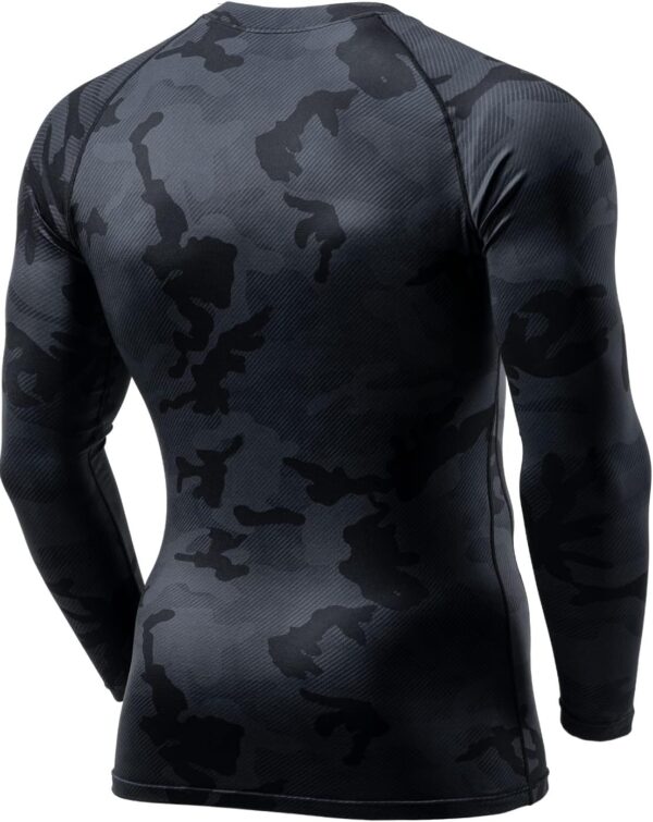 TSLA Men's Thermal Long Sleeve Compression Shirts, Athletic Base Layer Top, Winter Gear Running T-Shirt - Image 2