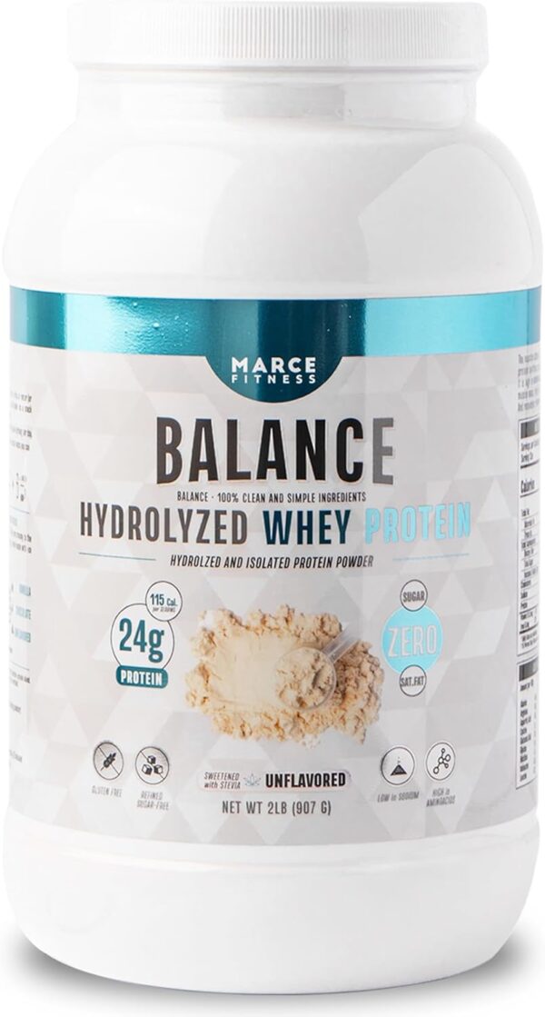Hydrolyzed Whey Protein byMarceFitness Unflavored 2 Pound