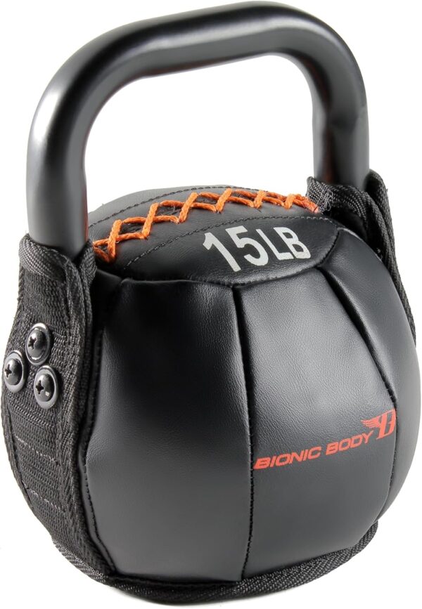 BIONIC BODY by Marcy Soft Kettlebell with Handle for Weightlifting, Conditioning, Strength and core Training