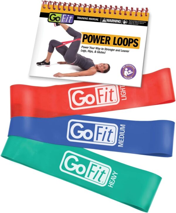 GoFit Power Loop Resistance Bands - Training Pack,Multicolored,OS,PETRA - Image 3