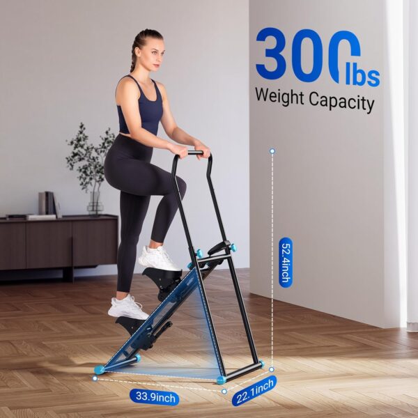 MERACH Stair Stepper for Home Gym Exercise, New Version Vertical Climber Machine for Full-Body Workout, Compact Folding Cardio Exercise Climber with Extended Step Range, Adjustable Handlebar & Pedals - Image 7