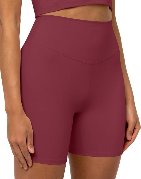 Kamo Fitness Ellyn High Waisted Yoga Shorts 6" Inseam Butt Lifting Tie Dye Soft Workout Pants Tummy Control