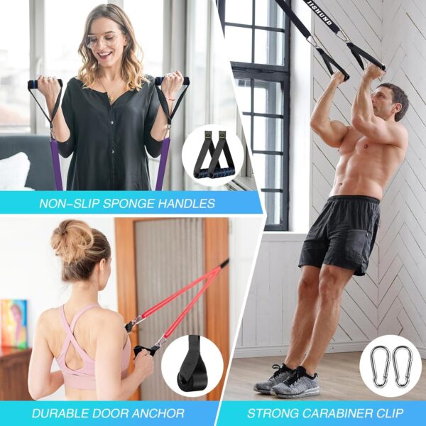 Resistance Bands, Pull Up Assistance Bands Pull Up Bands Exercise Bands for Men Women, Workout Bands for Working Out, Muscle Strength Training, Body Stretching - Image 6