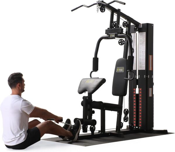 BalanceFrom Multifunctional Home Gym Workout Station with 160LBS Weight, Comes with Floor Mat Stack, Comes with Floor Mat - Image 5