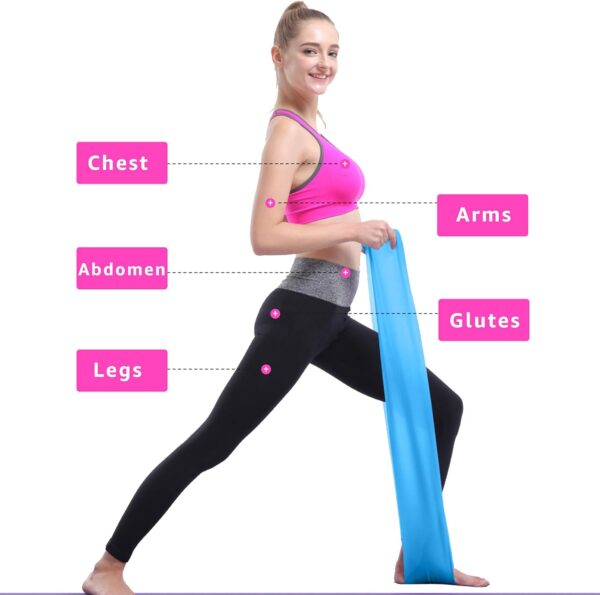 Resistance Bands Elastic Exercise Bands Set for Recovery, Physical Therapy, Yoga, Pilates, Rehab,Fitness,Strength Training - Image 8
