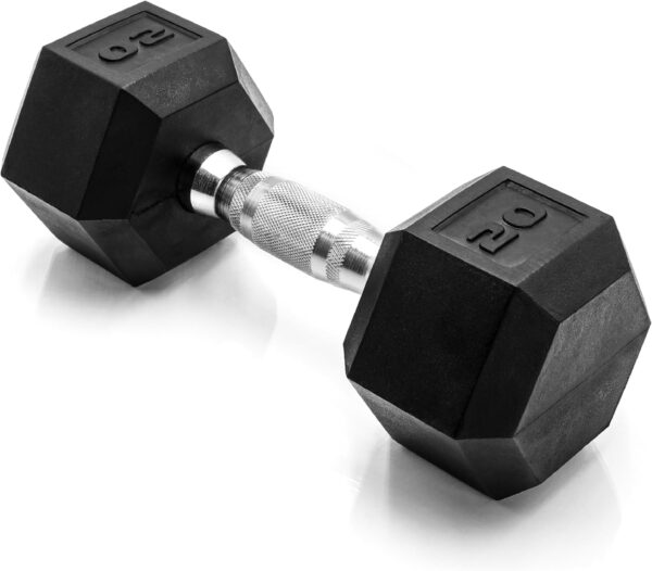 CAP Barbell 20 LB Coated Hex Dumbbell Weight, New Edition