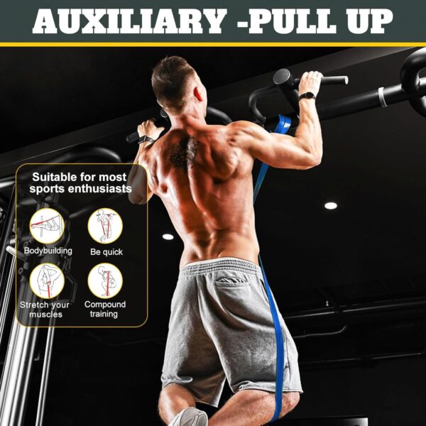 Exercise Bands Resistance Bands for Working Out,Pull Up Bands Set,at Home Workout Equipment,Workout Bands for Men and Women,Stretch Bands for Exercise - Image 4