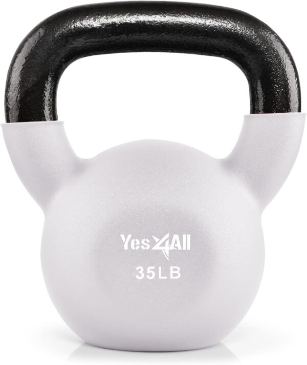 Yes4All Kettlebells 5lbs-65lbs & Kettlebell Sets Adjustable Weights, Kettlebell for Weight Training, Home Workout Equipment with Secure Grip for High Rep, Exercise Equipment