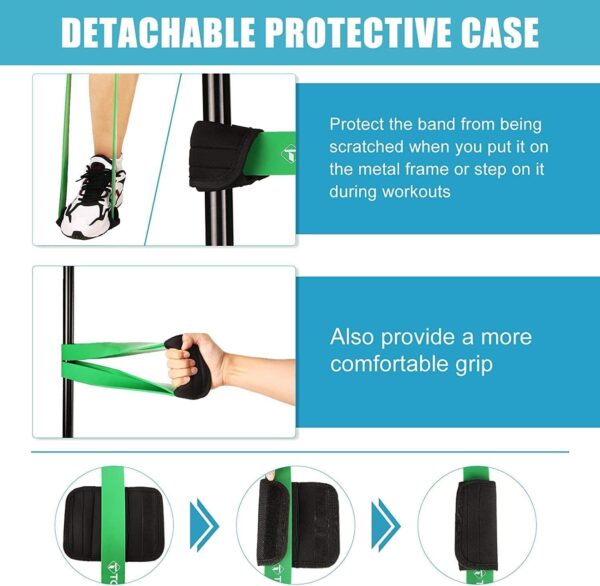 TOMSHOO Resistance Bands Set, Multiple Fitness Exercise Workout Bands with Storage Bag, Door Anchor, Pull Up Assistance Straps for Working Out, Body Stretching, Physical Therapy, More - Image 2