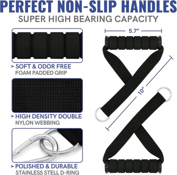 Aihoye Resistance Bands for Working Out Exercise Bands Resistance Bands Set Fitness Bands Stretch Bands for Exercise Band Workout Bands Resistance Band Door Anchors Work Out Bands for Exercise - Image 5