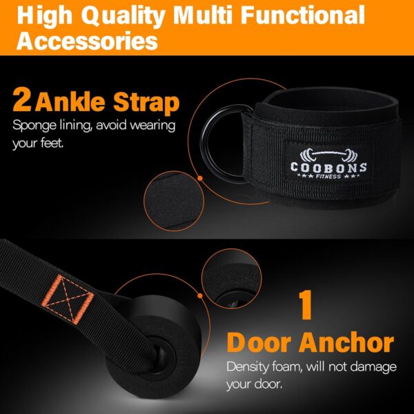 Resistance Bands, Heavy Exercise Bands with Handles, Fitness Bands for Working Out, Workout Bands for Men and Women, Weight Bands Set for Muscle Training, Strength, Yoga, Home Gym Equipment - Image 7