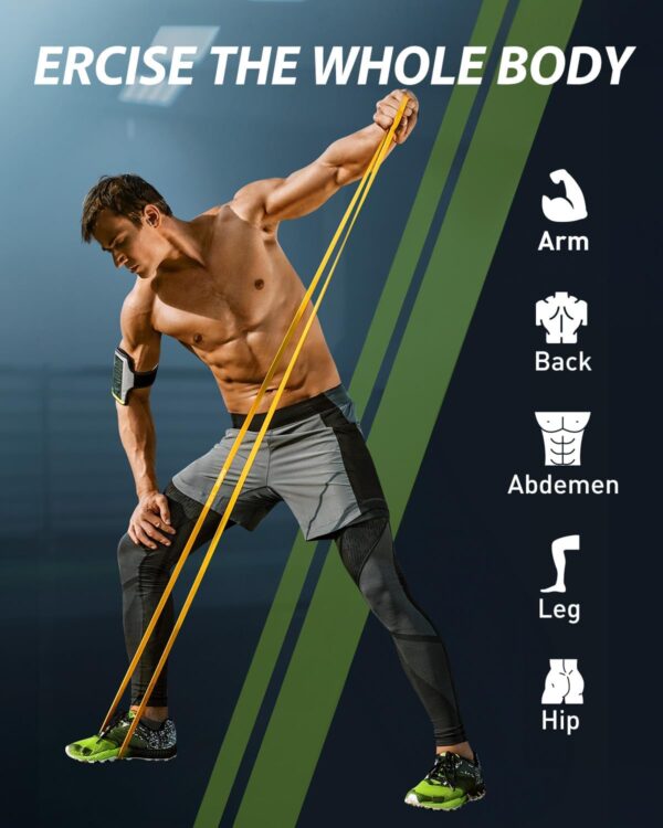 Resistance Bands, Pull Up Exercise Bands, Workout Bands for Fitness Training, Body Stretching, Physical Therapy, Muscle Training - Image 6