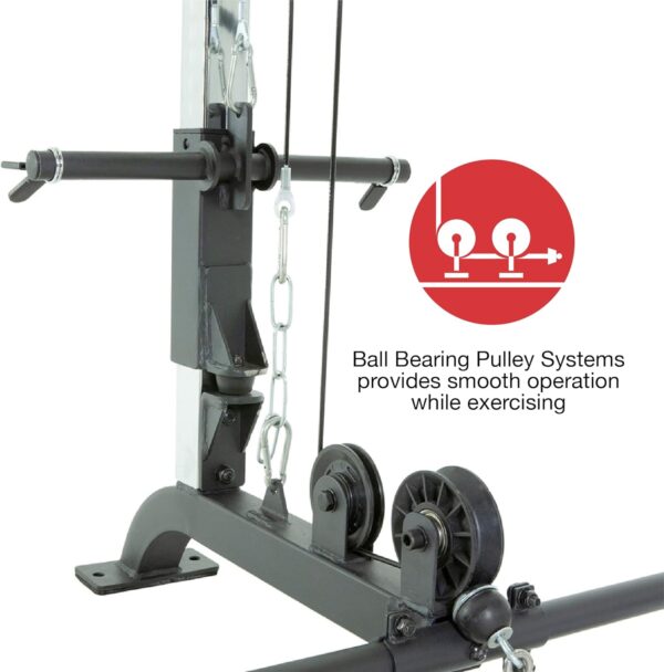 Fitness Reality Squat Rack Power Cage | Optional LAT Pulldown & Leg Holdown Attachment | Squat and Bench Rack Combos | Super Max 810 XLT - Image 4