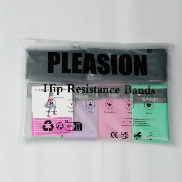 Fabric Resistance Bands for Working Out, 5 Levels Booty Bands for Women Men, Cloth Workout Bands Resistance Loop Exercise Bands for Legs Butt at Home Fitness, Yoga, Pilates - Image 7