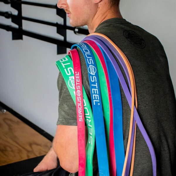 Serious Steel Fitness 32" Resistance Training Bands (Portable Exercise Band System Training Bands- Great for Individuals Under 5'10") - Image 8