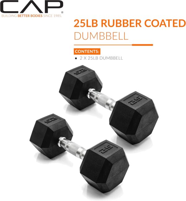 CAP Barbell Coated Dumbbell Weight Pairs | Multiple Options - Image 2