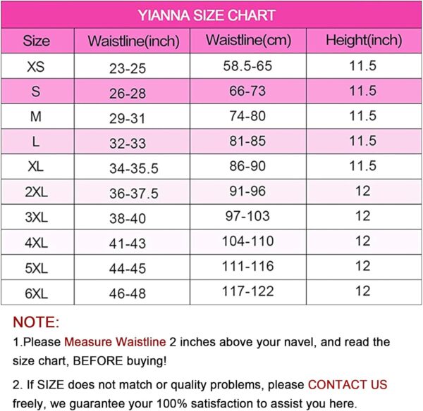 YIANNA Waist Trainer for Women Latex Underbust Waist Cincher Corset Sport Girdle Hourglass Body Shaper - Image 3