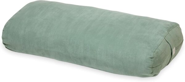 Gaiam Yoga Bolster - Long, Rectangular Meditation Pillow - Supportive Cushion for Restorative Yoga and Sitting on the Floor - Built-In Carrying Handle - Machine Washable Cover'