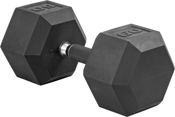 CAP Barbell Coated Dumbbell Weights with Padded Grip, Single, 60 Pounds