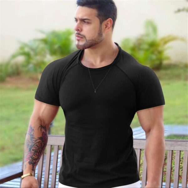 COOFANDY Men's 3 Pack Workout T Shirts Short Sleeve Gym Bodybuilding Muscle Shirt Base Layer Fitness Tee Tops - Image 3