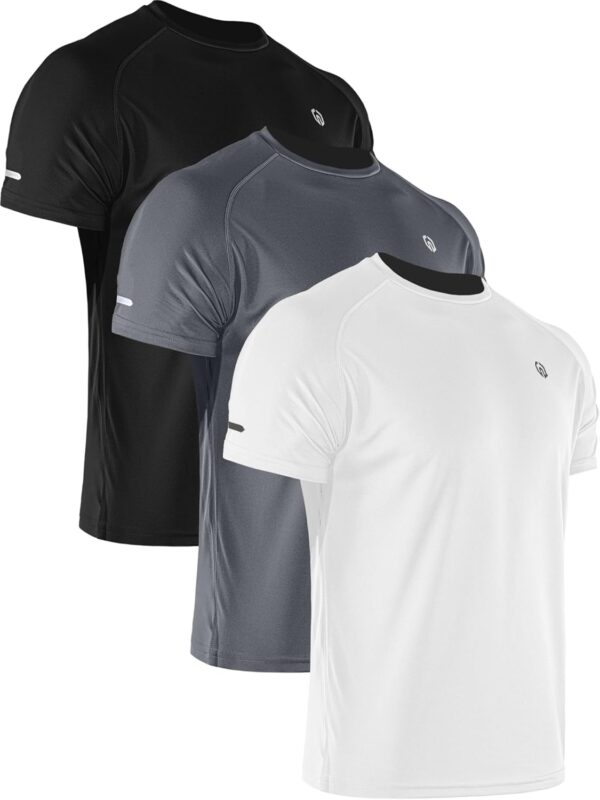NELEUS Men's Dry Fit Mesh Athletic Shirts