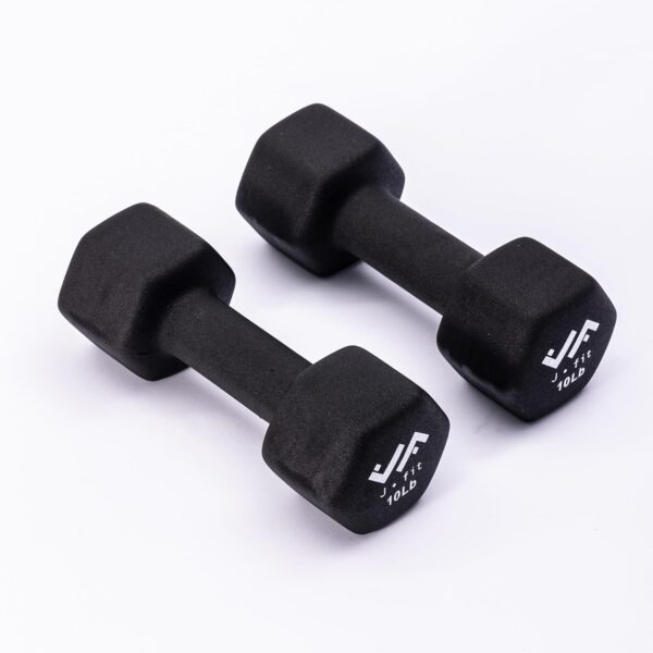 JFIT Neoprene Dumbbell Pairs, 10 LB