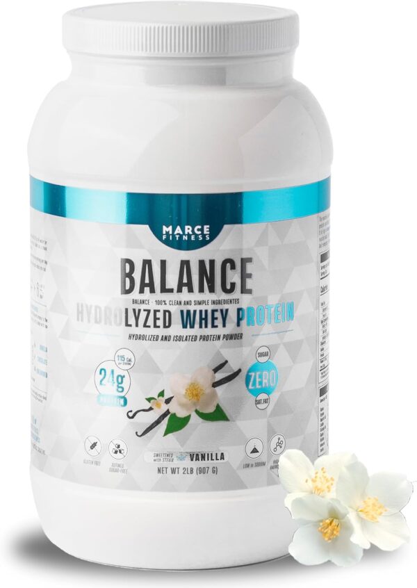 Hydrolyzed Whey Protein byMarceFitness Vanilla Flavor 2 Pound