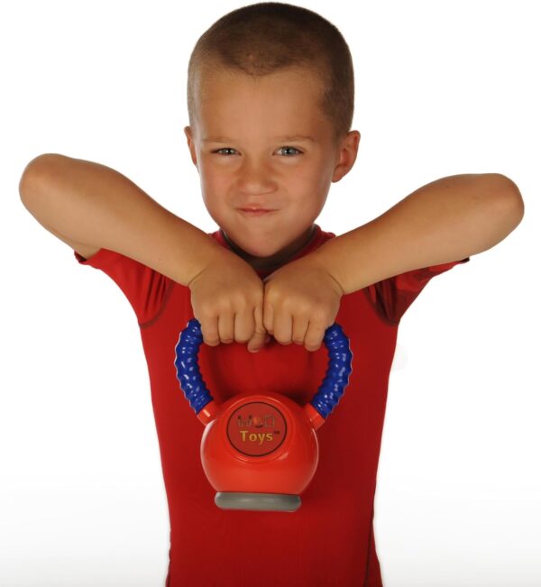 WOD Toys® Kettle Kid Kettlebell Red - Safe, Durable Kettle Bell Weight lifting Toy for Kids Fitness - Kid Gym Workout and Exercise Equipment for Toddlers and Children