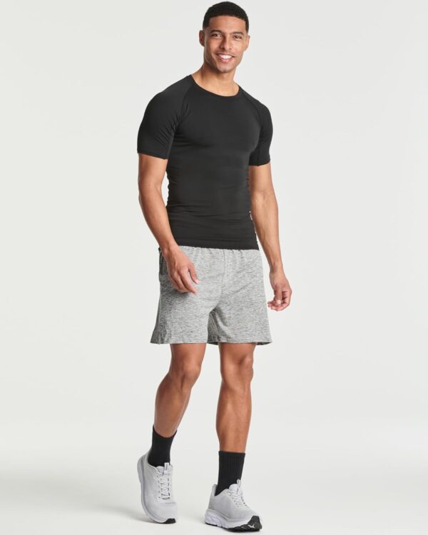 Real Essentials 4 Pack: Men's Short Sleeve Compression T-Shirt Base Layer Undershirt Athletic Top (Available in Big & Tall) - Image 5